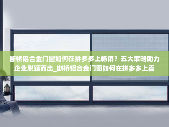 断桥铝合金门窗如何在拼多多上畅销？五大策略助力企业脱颖而出_断桥铝合金门窗如何在拼多多上卖